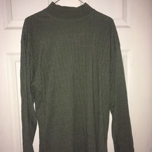 Olive green mock turtle neck